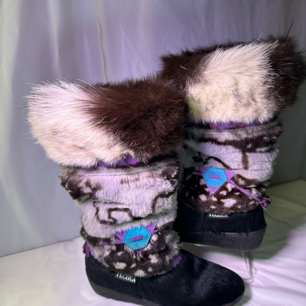 Tecnica White Faux Fur Winter Boots